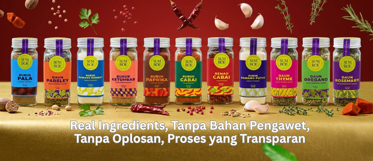 Sumboe Spices — Real Ingredients, Tanpa Bahan Pengawet, Tanpa Oplosan